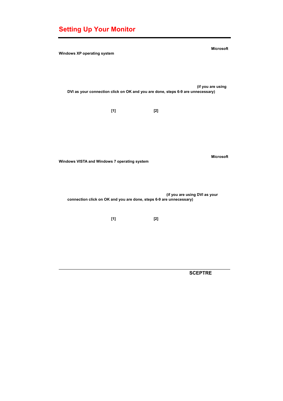 Setting up your monitor | Sceptre X270W-1080P User Manual | Page 10 / 32