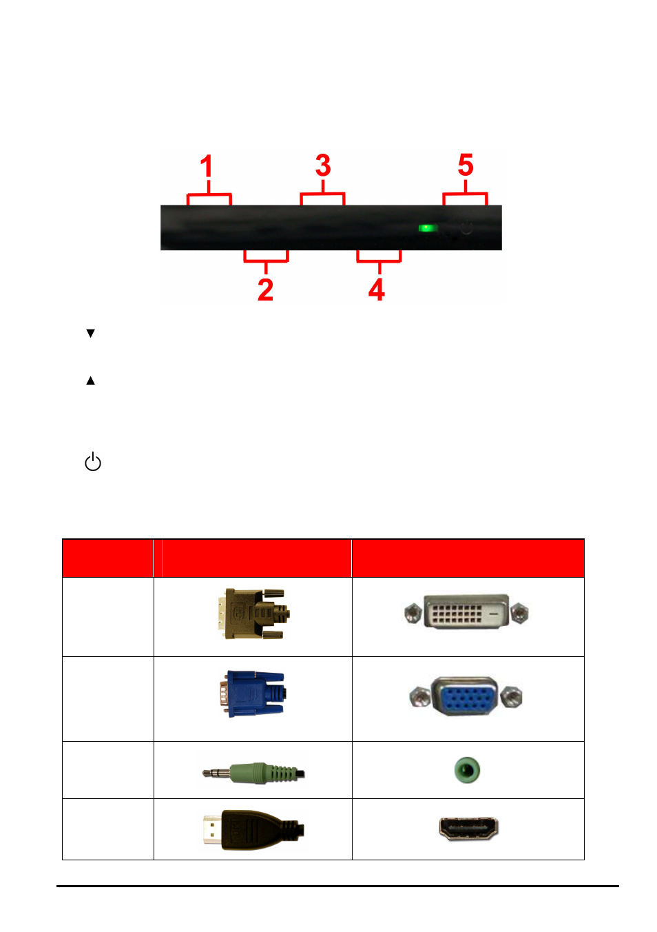 Control buttons, Understanding your cables & connections | Sceptre E246W-1080P User Manual | Page 12 / 31