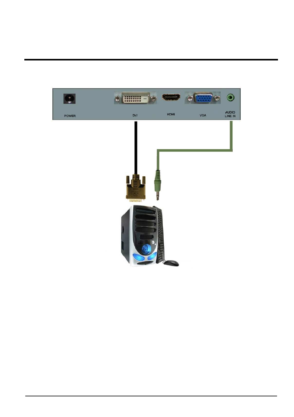 Connecting the lcd | Sceptre E246W-1080P User Manual | Page 13 / 31