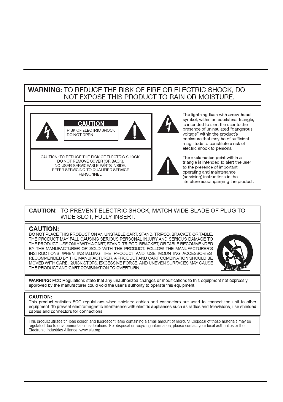 Important information | Sceptre E225W-1920 User Manual | Page 2 / 34