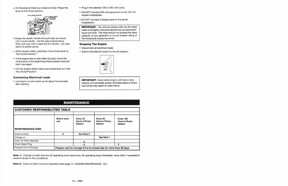 Maintenance | Craftsman 919.679500 User Manual | Page 13 / 19