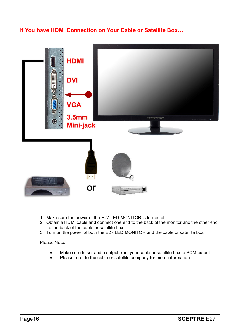 Sceptre E275W-1920 User Manual | Page 17 / 34