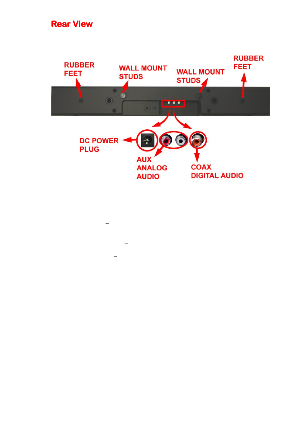 Rear view | Sceptre SB20202B User Manual | Page 9 / 24