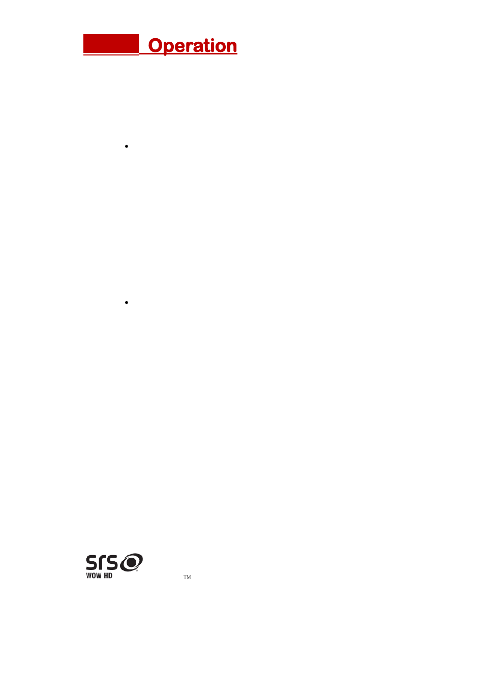 Operation 19, Operation | Sceptre SB301524W User Manual | Page 19 / 34