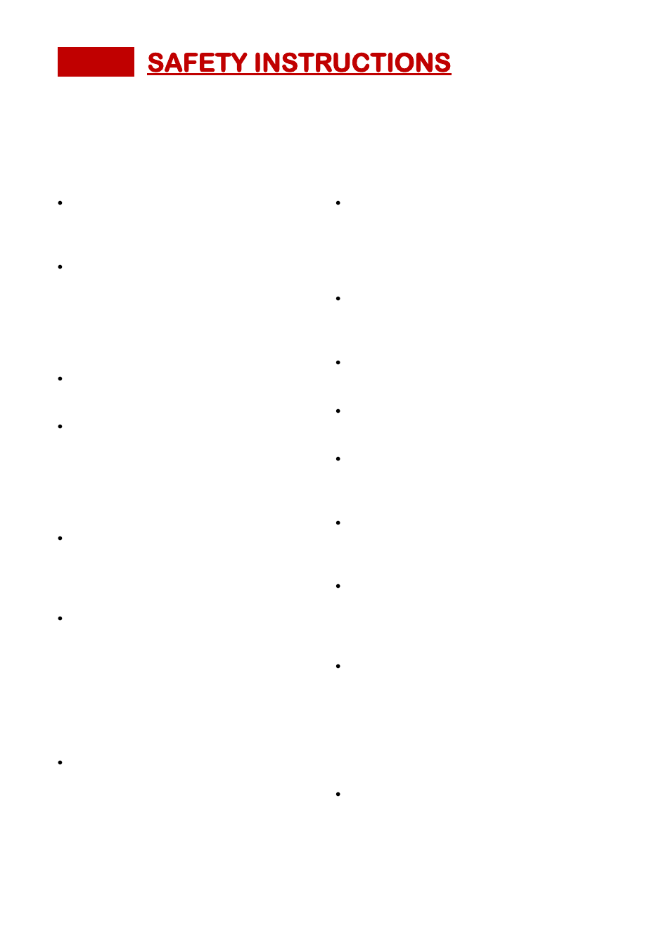 Safety instructions 4, Safety instructions | Sceptre SB301524 User Manual | Page 4 / 24