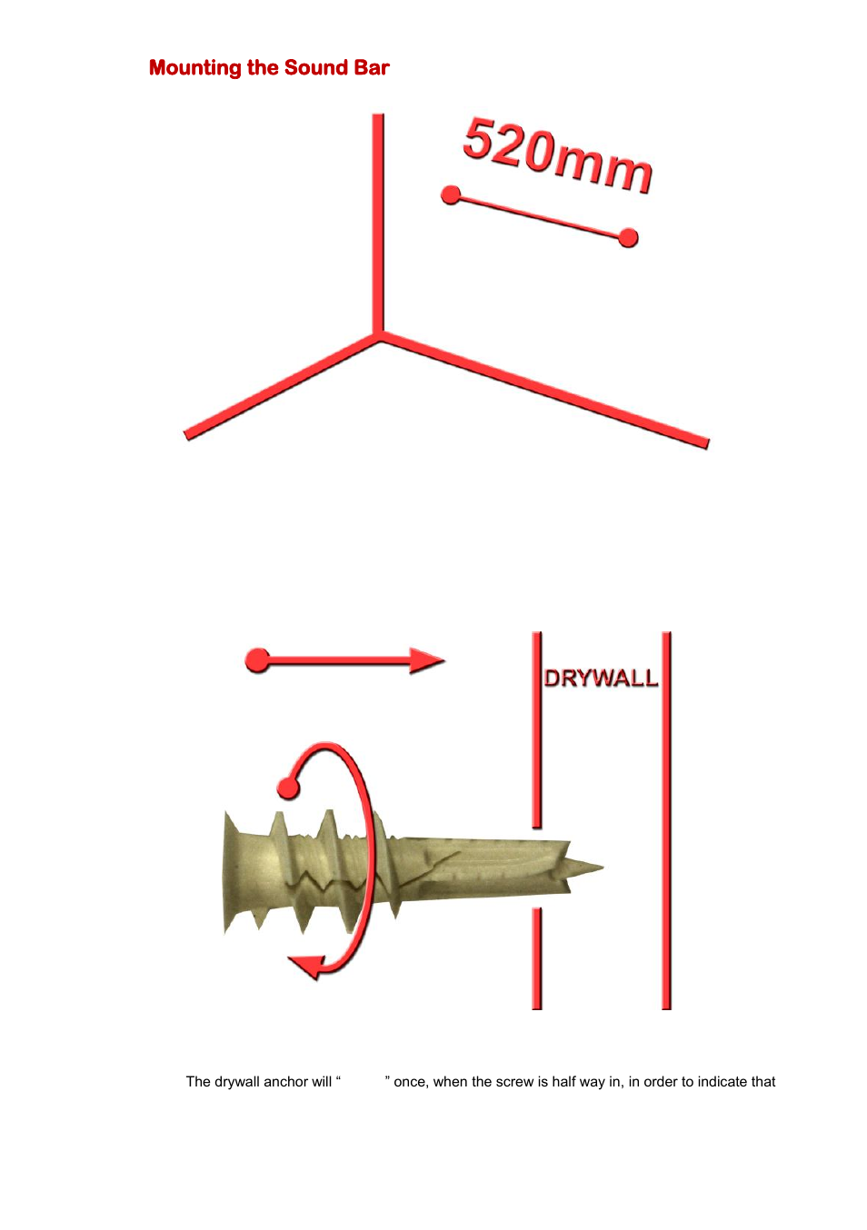 Ounting the, Ound, Mounting the sound bar | Sceptre SB301524 User Manual | Page 9 / 24