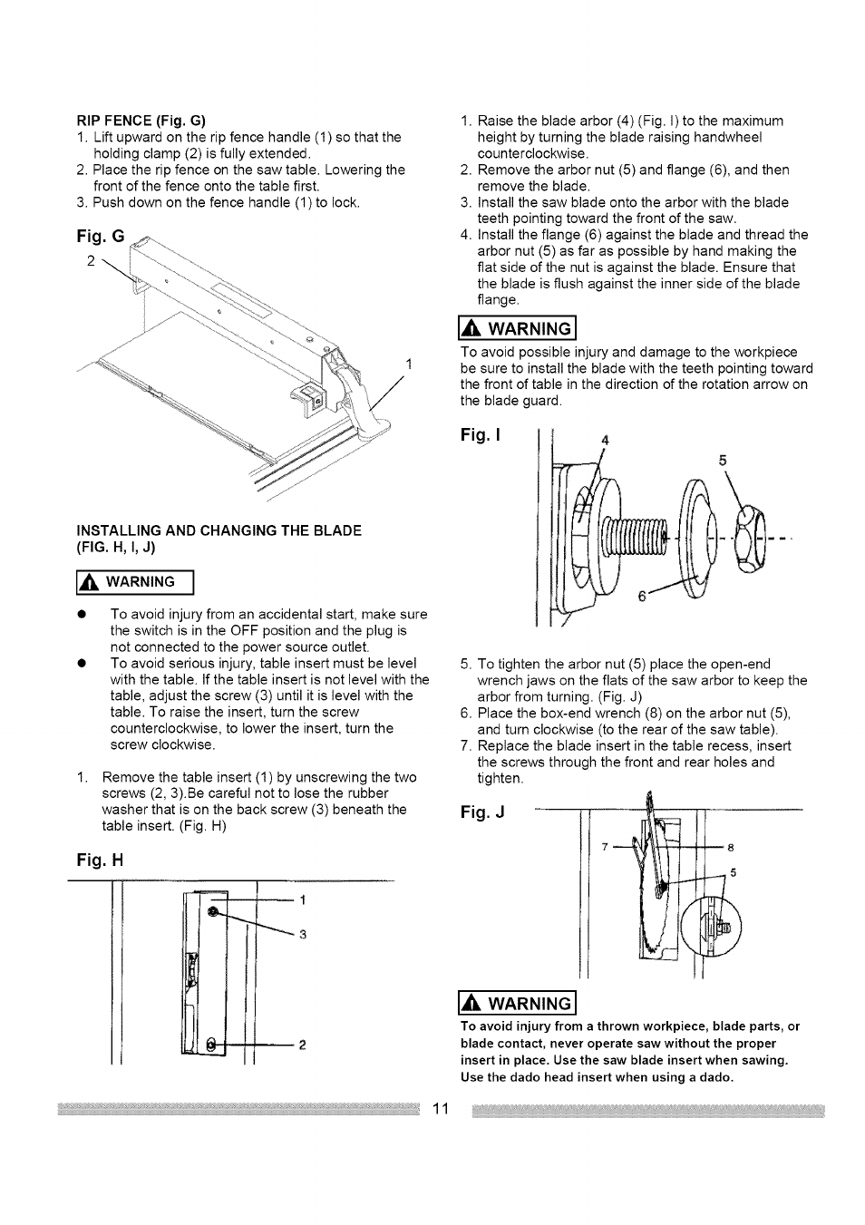 Craftsman 137.248830 User Manual | Page 11 / 31