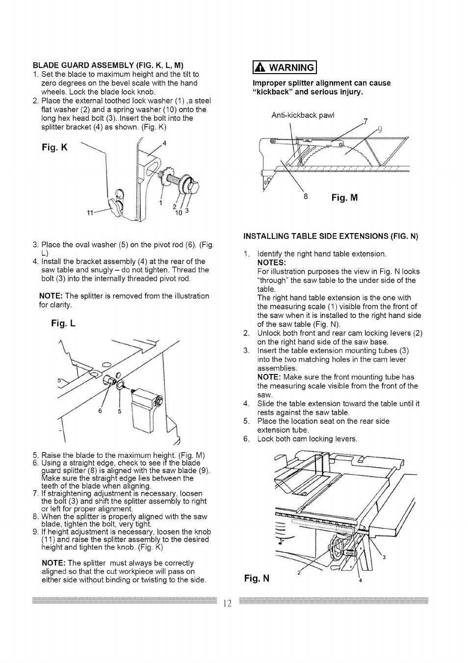 Craftsman 137.248830 User Manual | Page 12 / 31