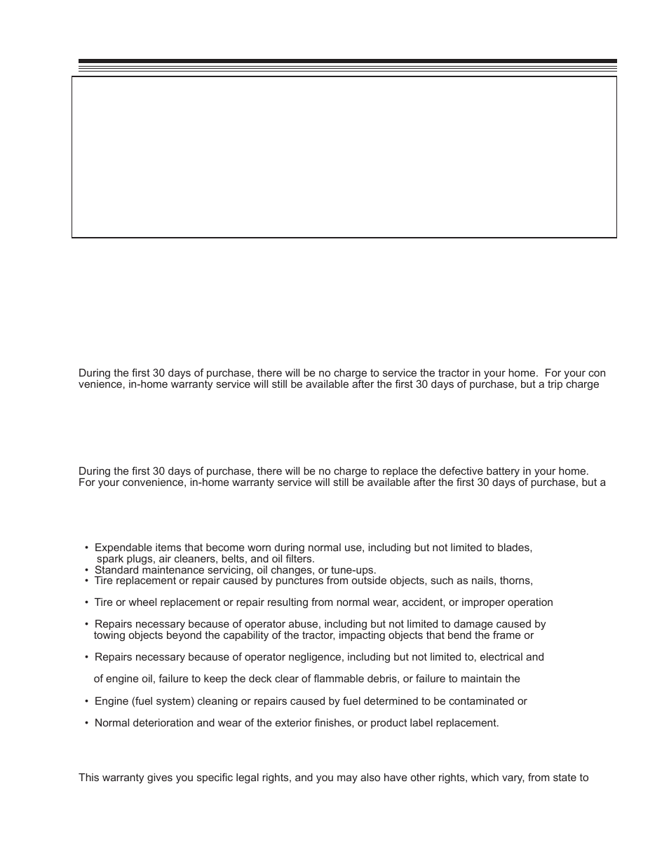 Warranty | Craftsman 127.28875 User Manual | Page 3 / 37