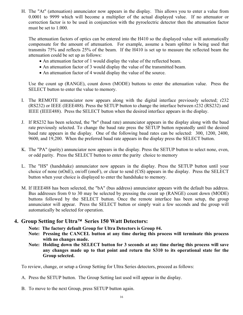 Scientech S310 Vector User Manual | Page 16 / 58