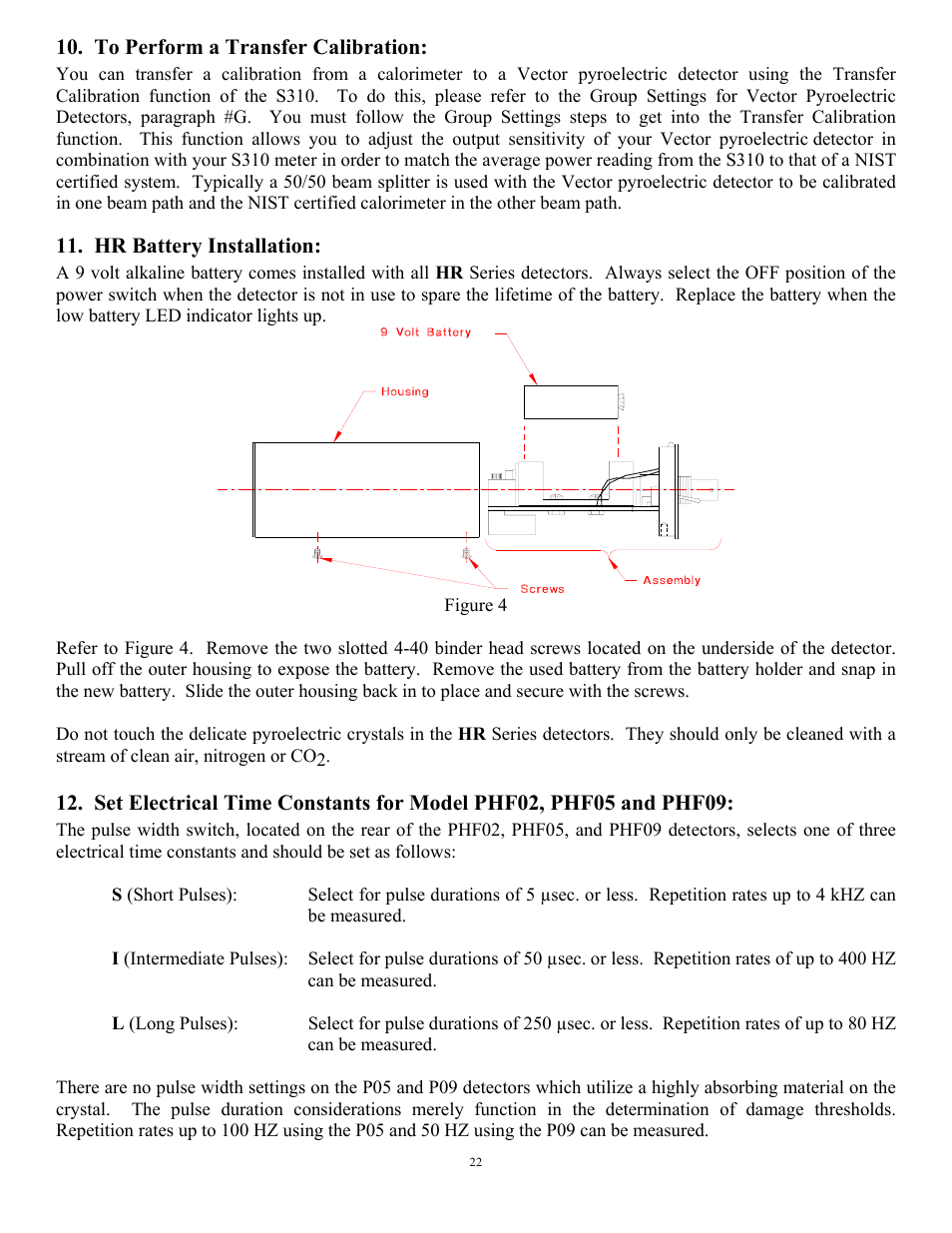 Scientech S310 Vector User Manual | Page 22 / 58