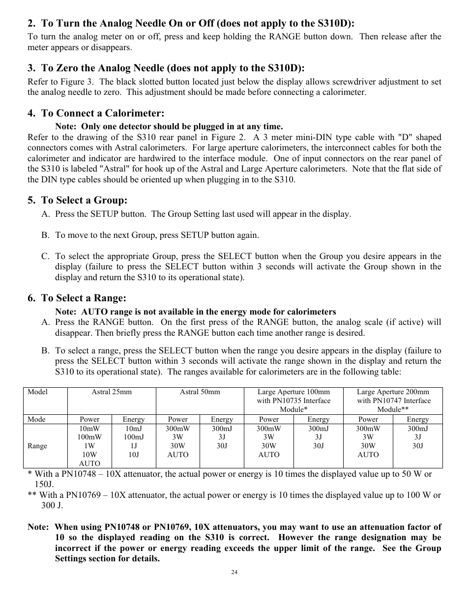 Scientech S310 Vector User Manual | Page 24 / 58