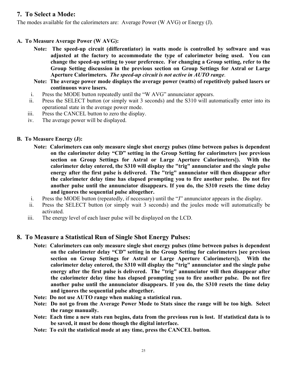 Scientech S310 Vector User Manual | Page 25 / 58