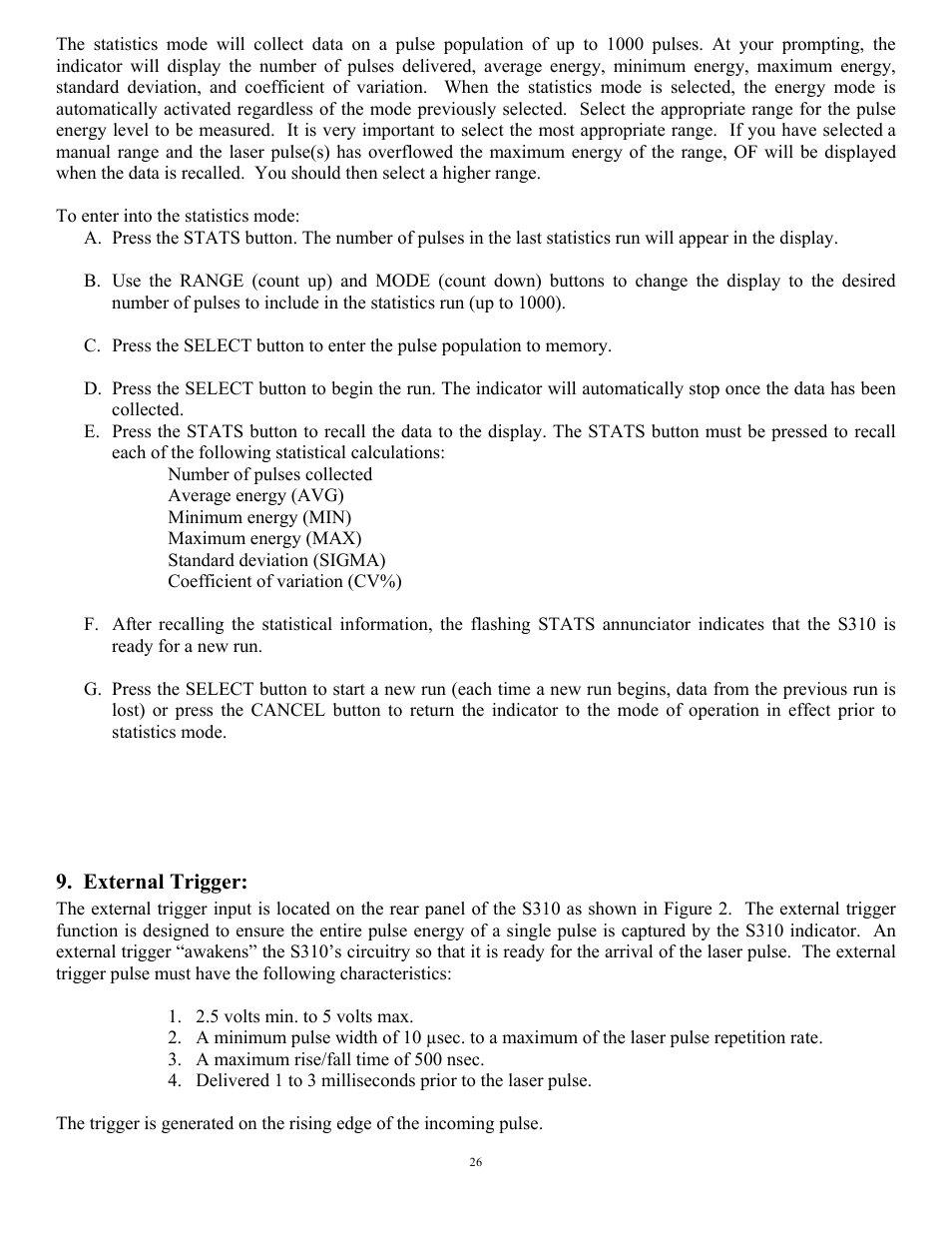 Scientech S310 Vector User Manual | Page 26 / 58