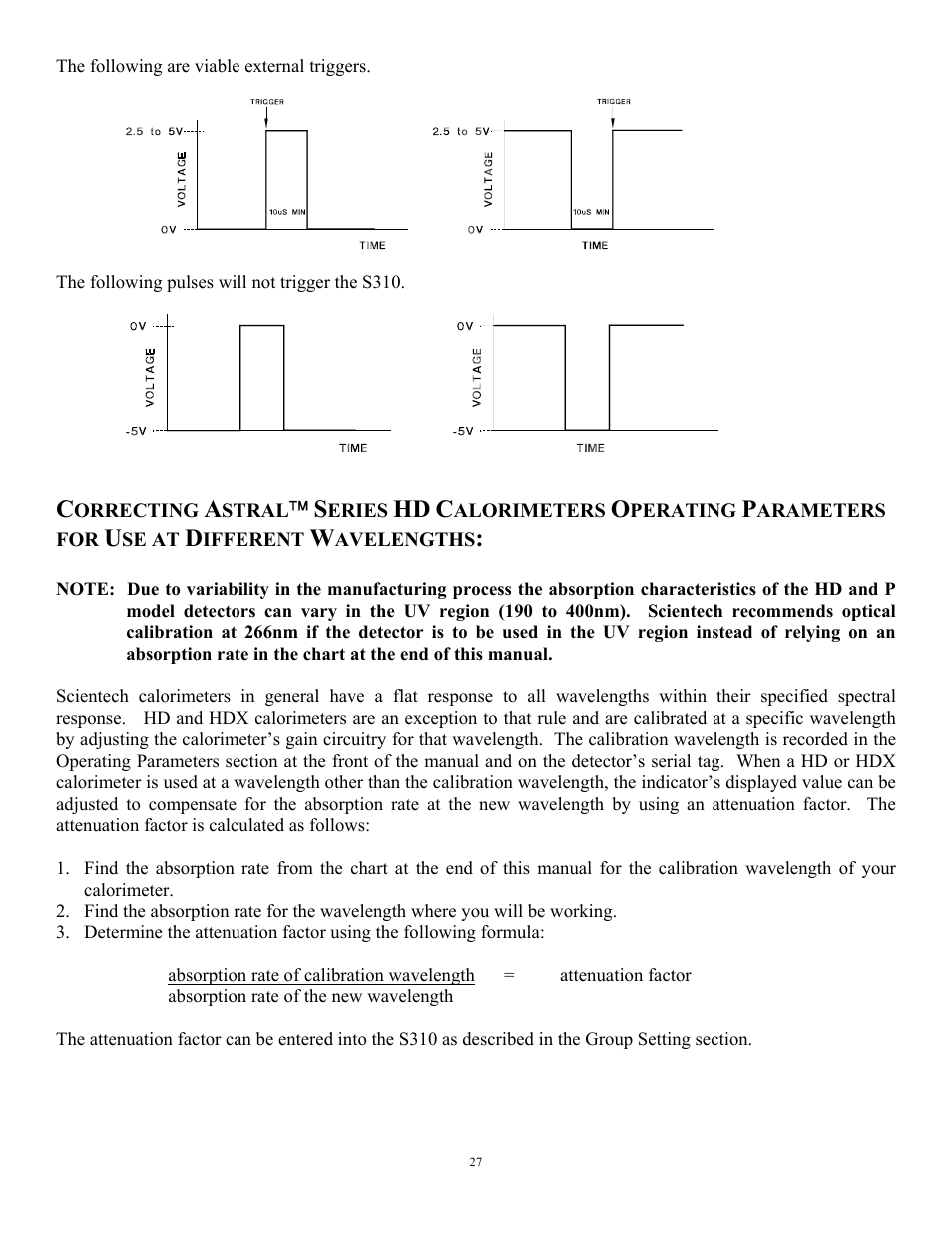 Scientech S310 Vector User Manual | Page 27 / 58