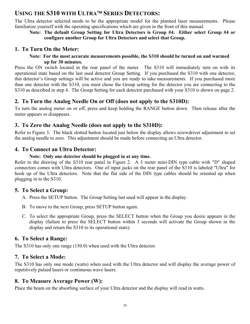 S310 | Scientech S310 Vector User Manual | Page 28 / 58