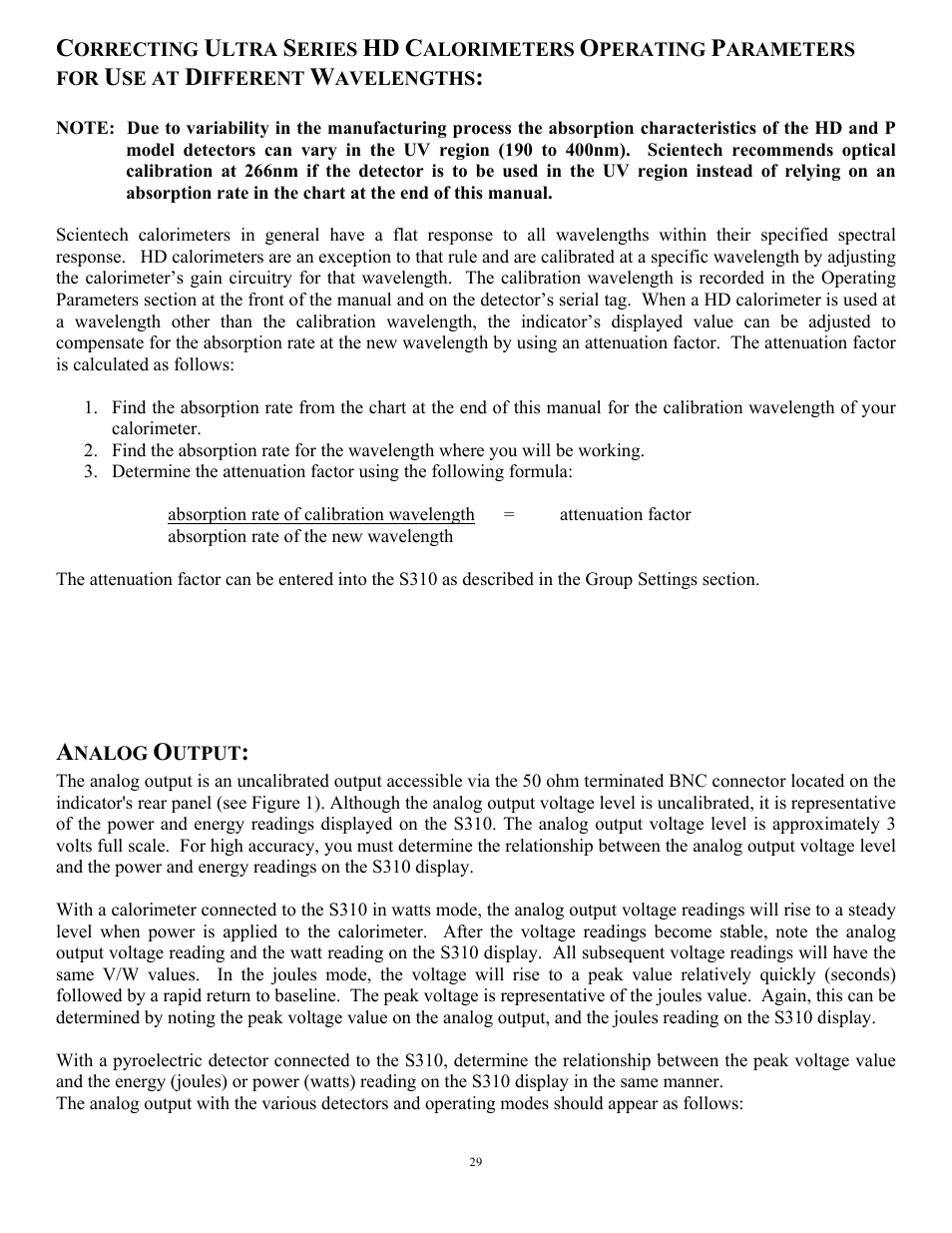 Scientech S310 Vector User Manual | Page 29 / 58