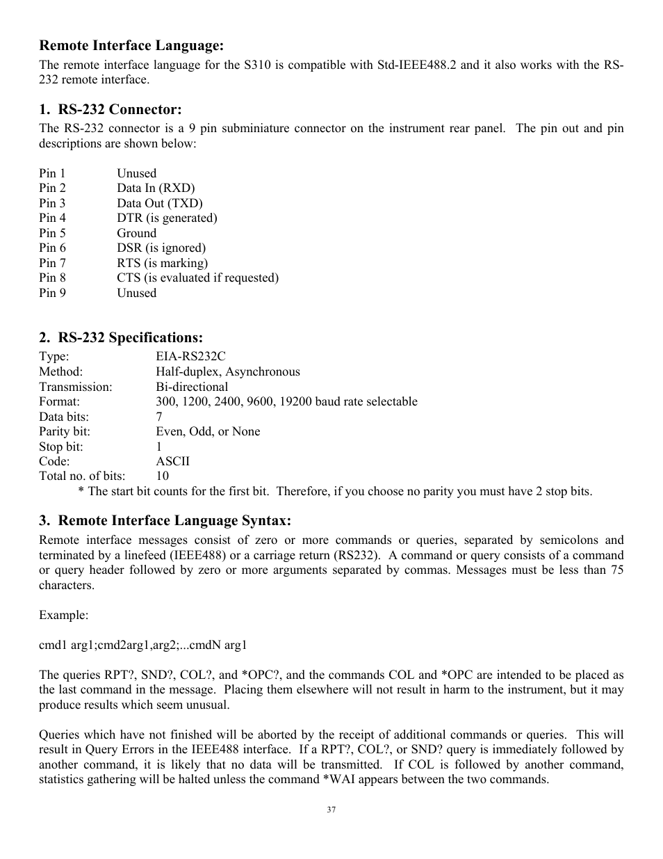 Scientech S310 Vector User Manual | Page 37 / 58