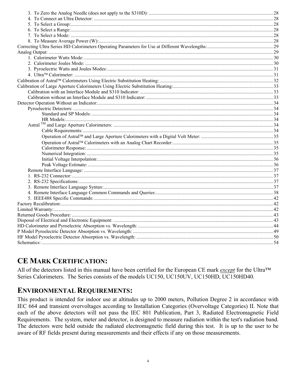 Scientech S310 Vector User Manual | Page 4 / 58