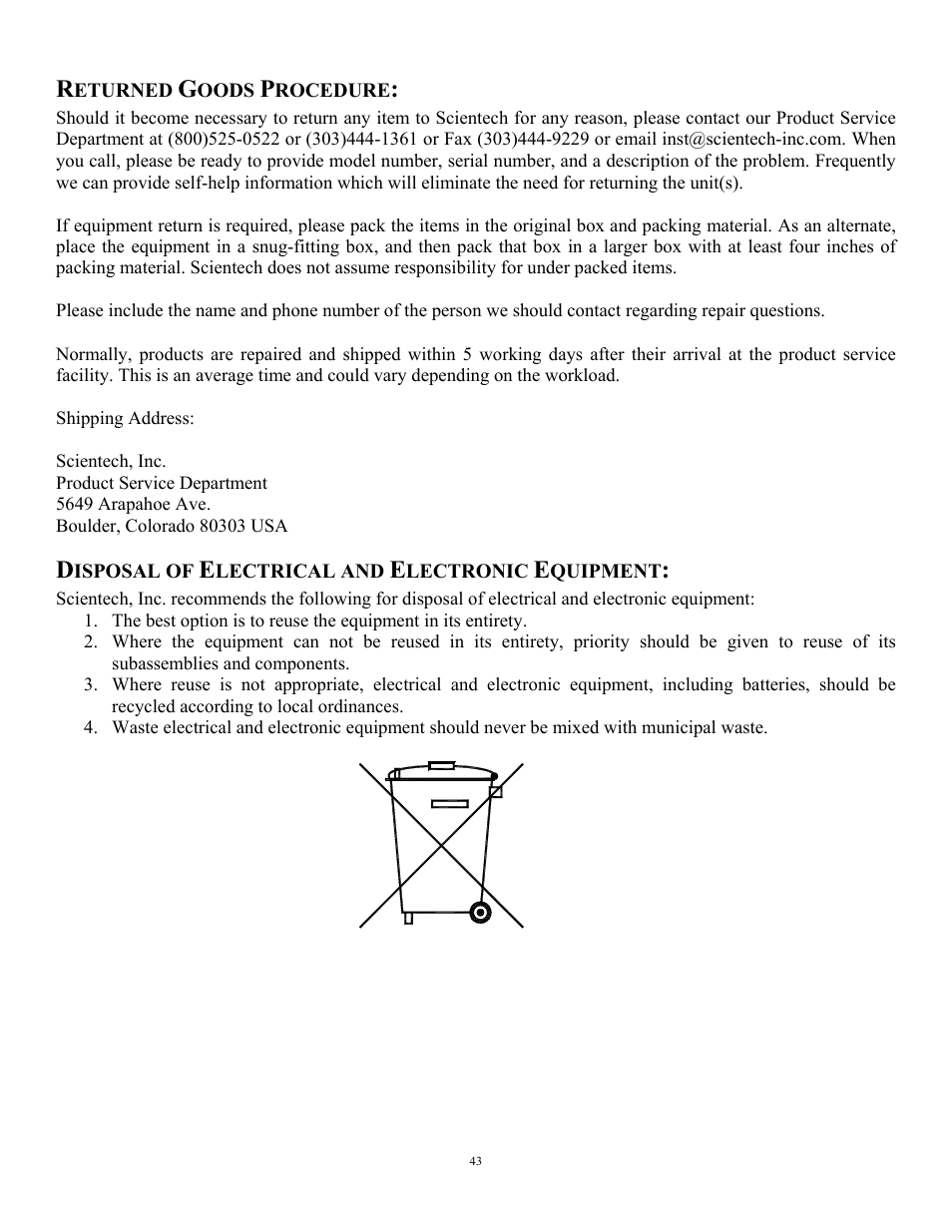 Scientech S310 Vector User Manual | Page 43 / 58