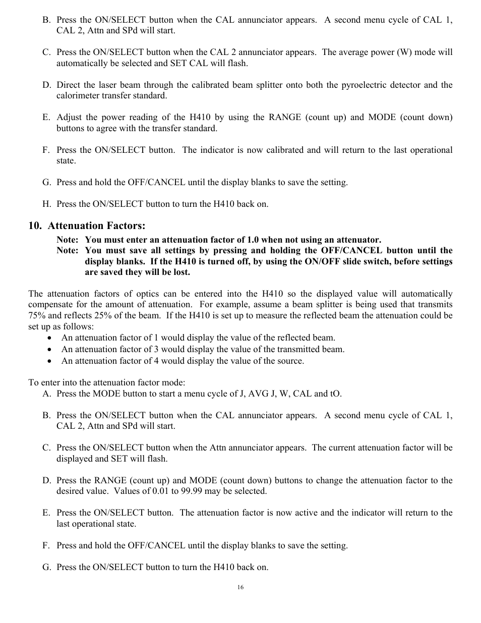Scientech H410 Vector User Manual | Page 16 / 46