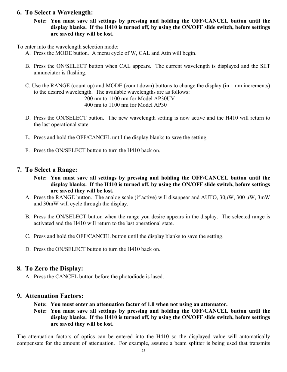 Scientech H410 Vector User Manual | Page 25 / 46