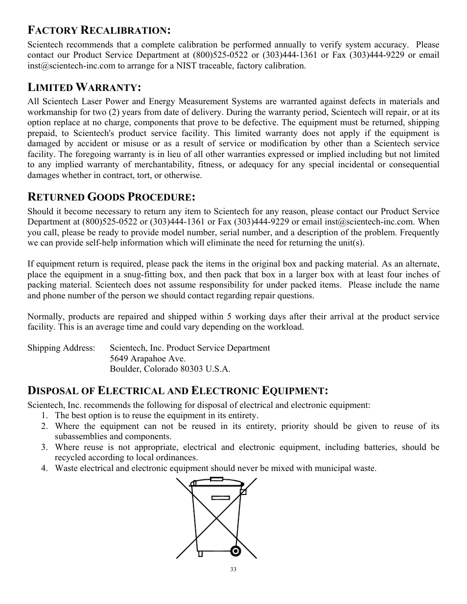 Scientech H410 Vector User Manual | Page 33 / 46