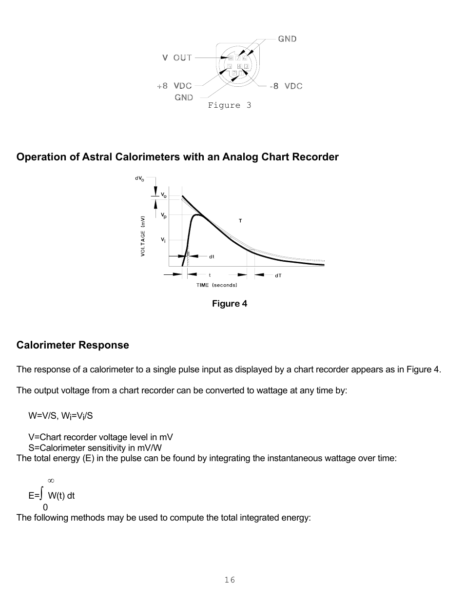 Calorimeter response | Scientech S200 Vector User Manual | Page 19 / 42