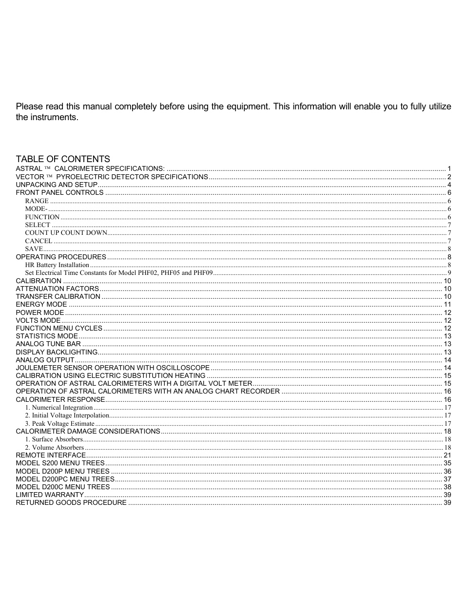 Scientech S200 Vector User Manual | Page 3 / 42