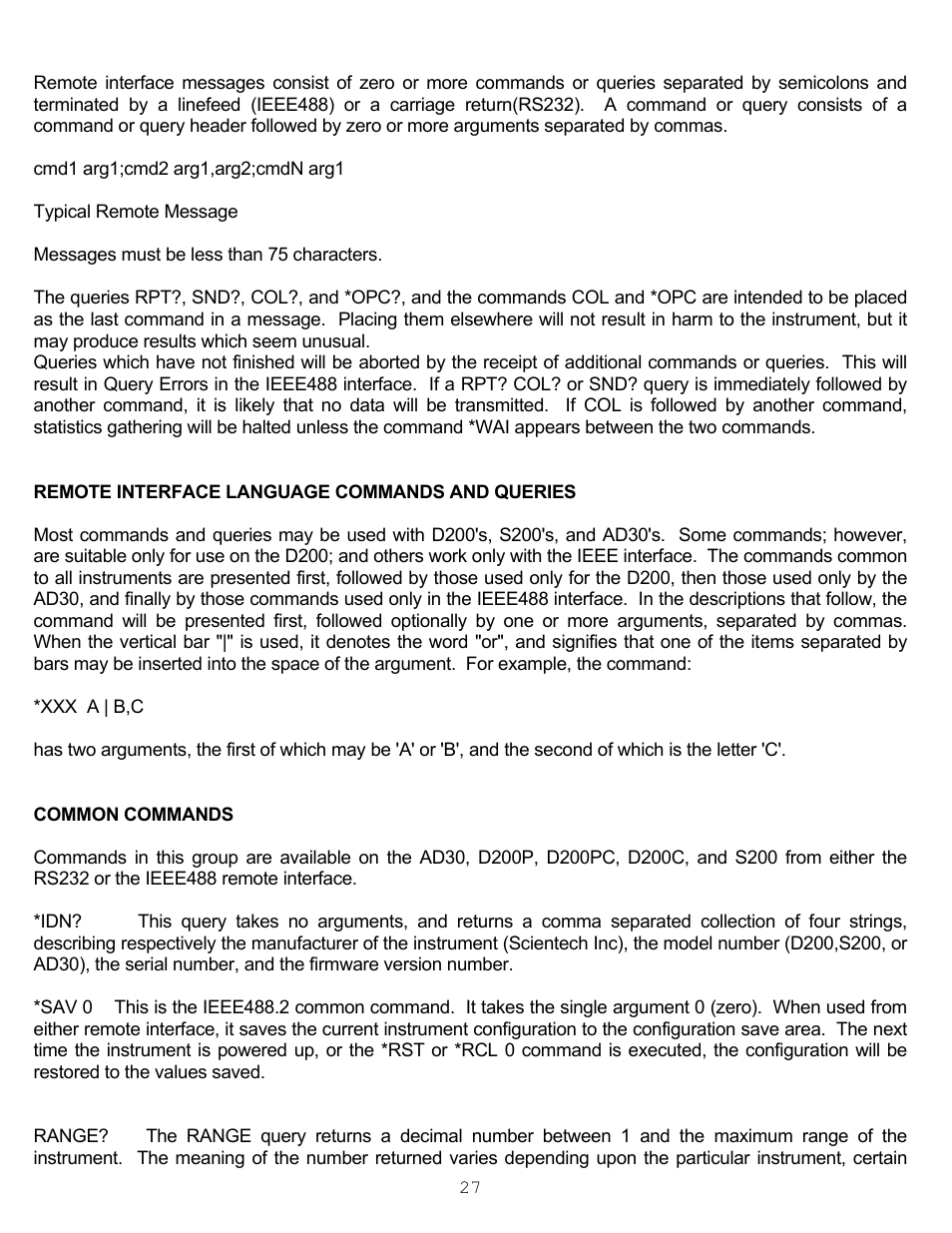 Scientech S200 Vector User Manual | Page 30 / 42
