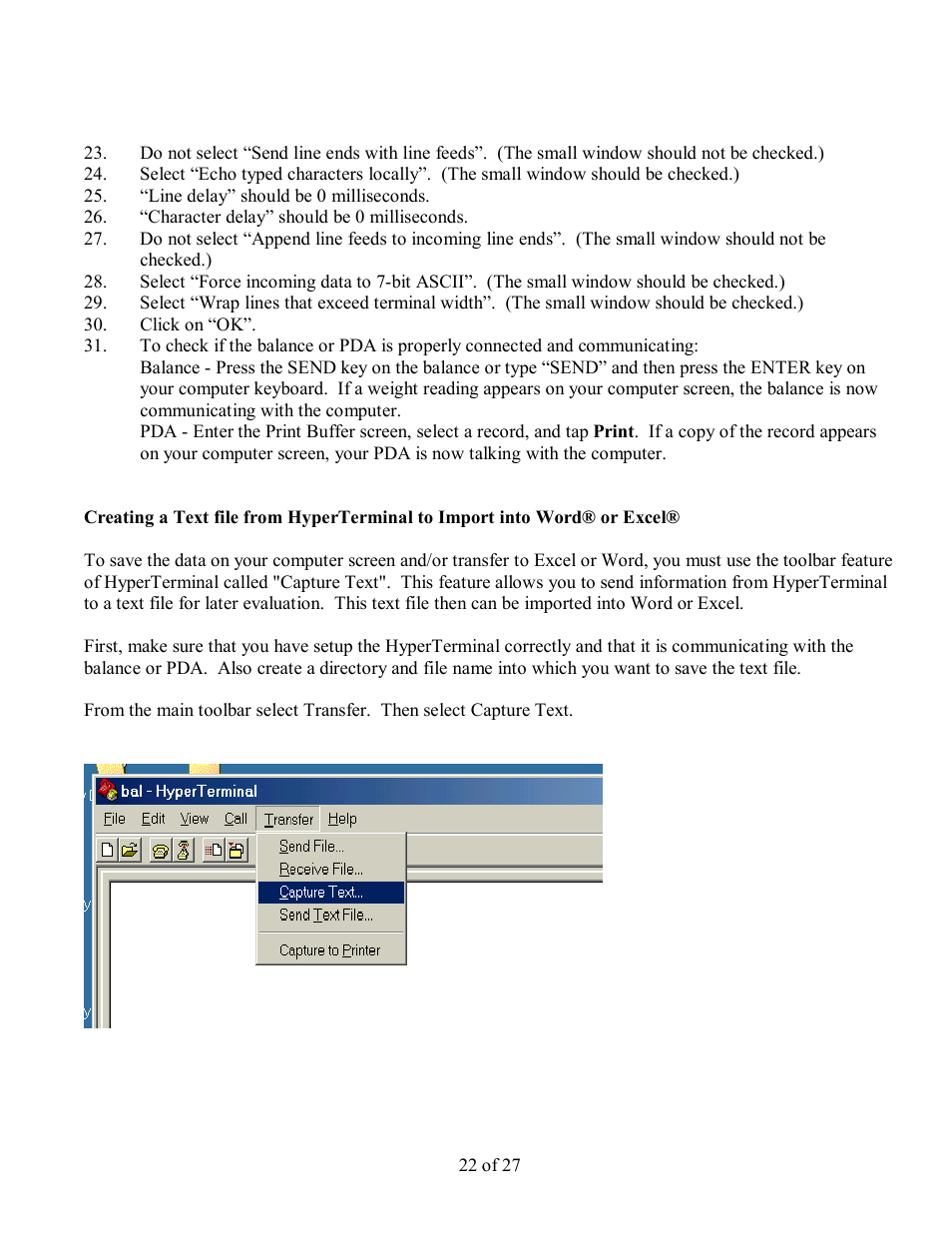Scientech PDA User Manual | Page 22 / 27