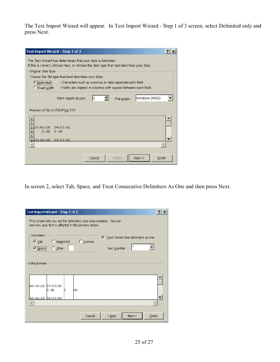 Scientech PDA User Manual | Page 25 / 27