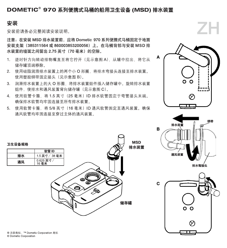 SeaLand 970 Series MSD Fittings User Manual | Page 16 / 16