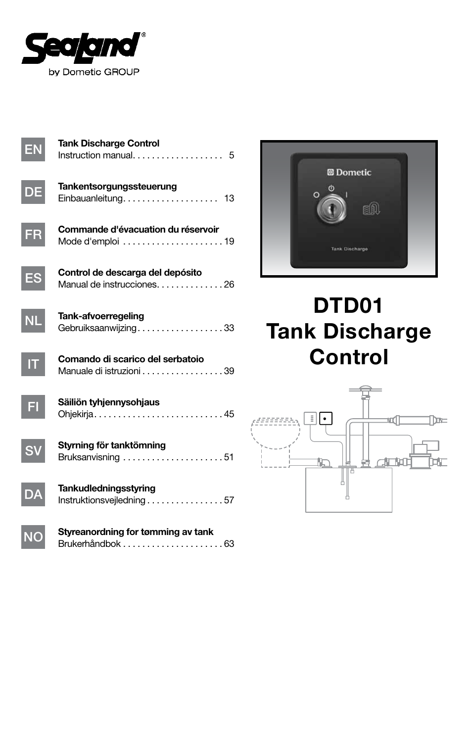 SeaLand DTD01 Discharge Pump Control User Manual | 72 pages