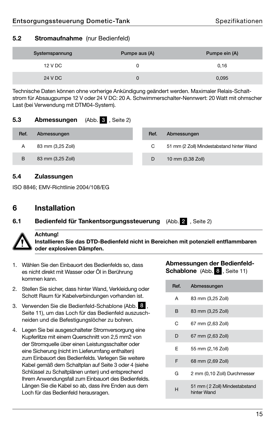 6 installation | SeaLand DTD01 Discharge Pump Control User Manual | Page 15 / 72