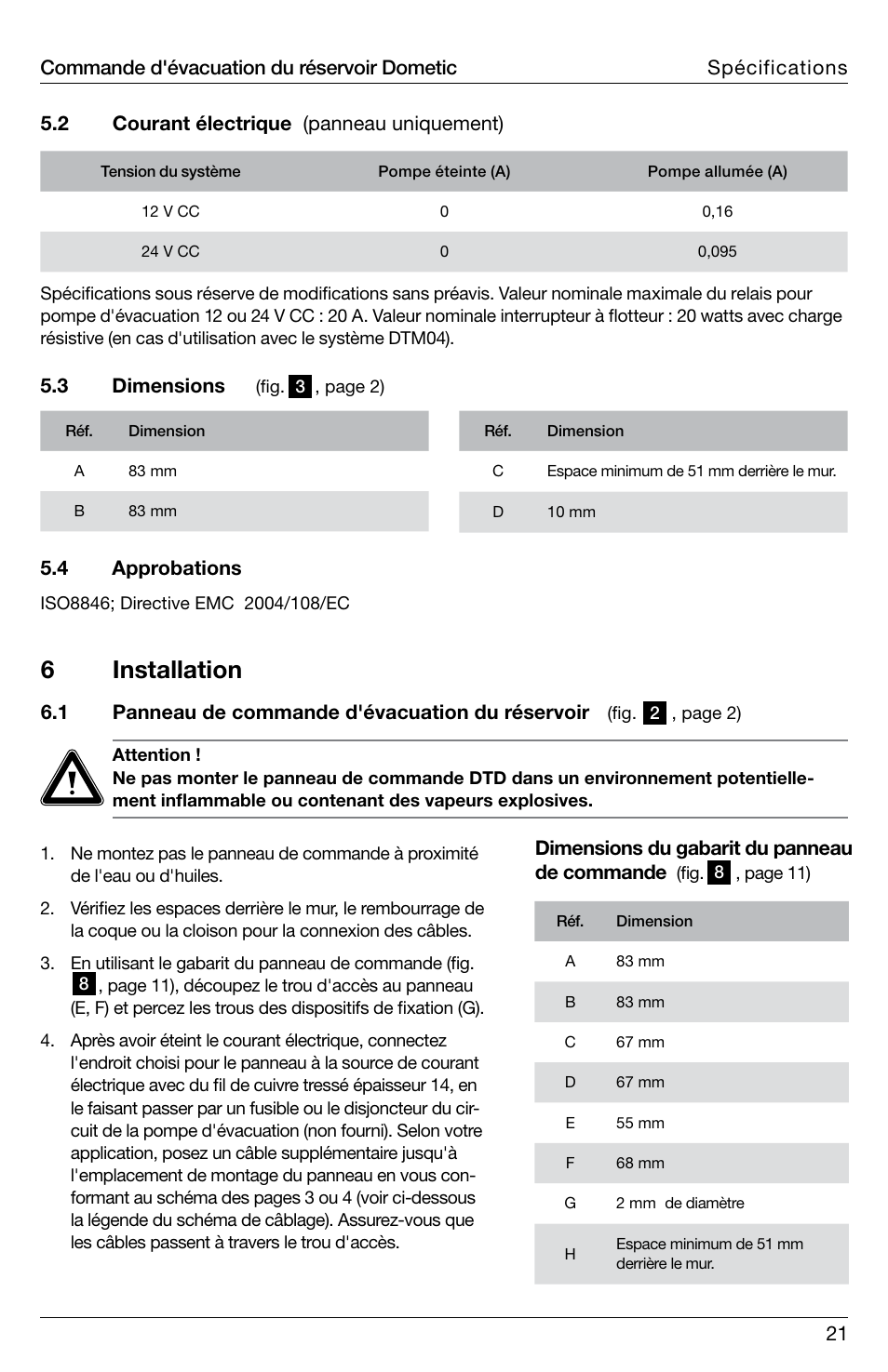 6 installation | SeaLand DTD01 Discharge Pump Control User Manual | Page 21 / 72