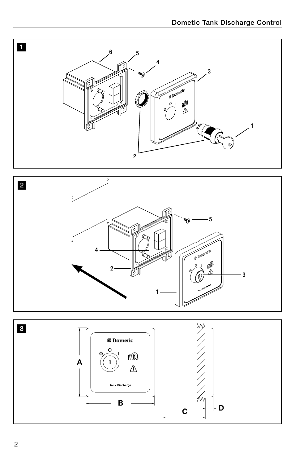 Reference illustrations, Ab c d | SeaLand DTD02A Auto Discharge Pump Control User Manual | Page 2 / 16