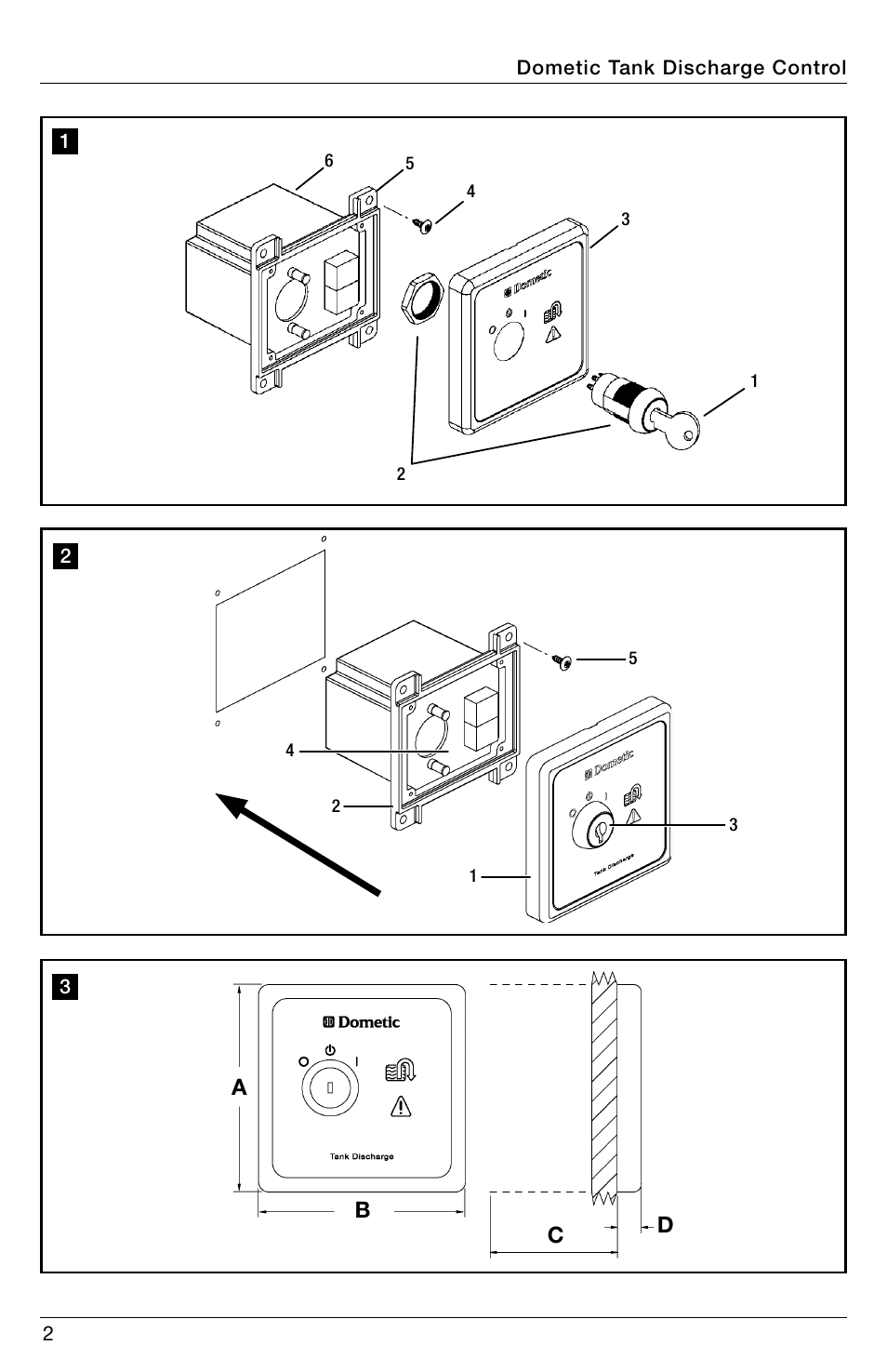 Reference illustrations, Ab c d | SeaLand DTD02 Discharge Pump Control User Manual | Page 2 / 16