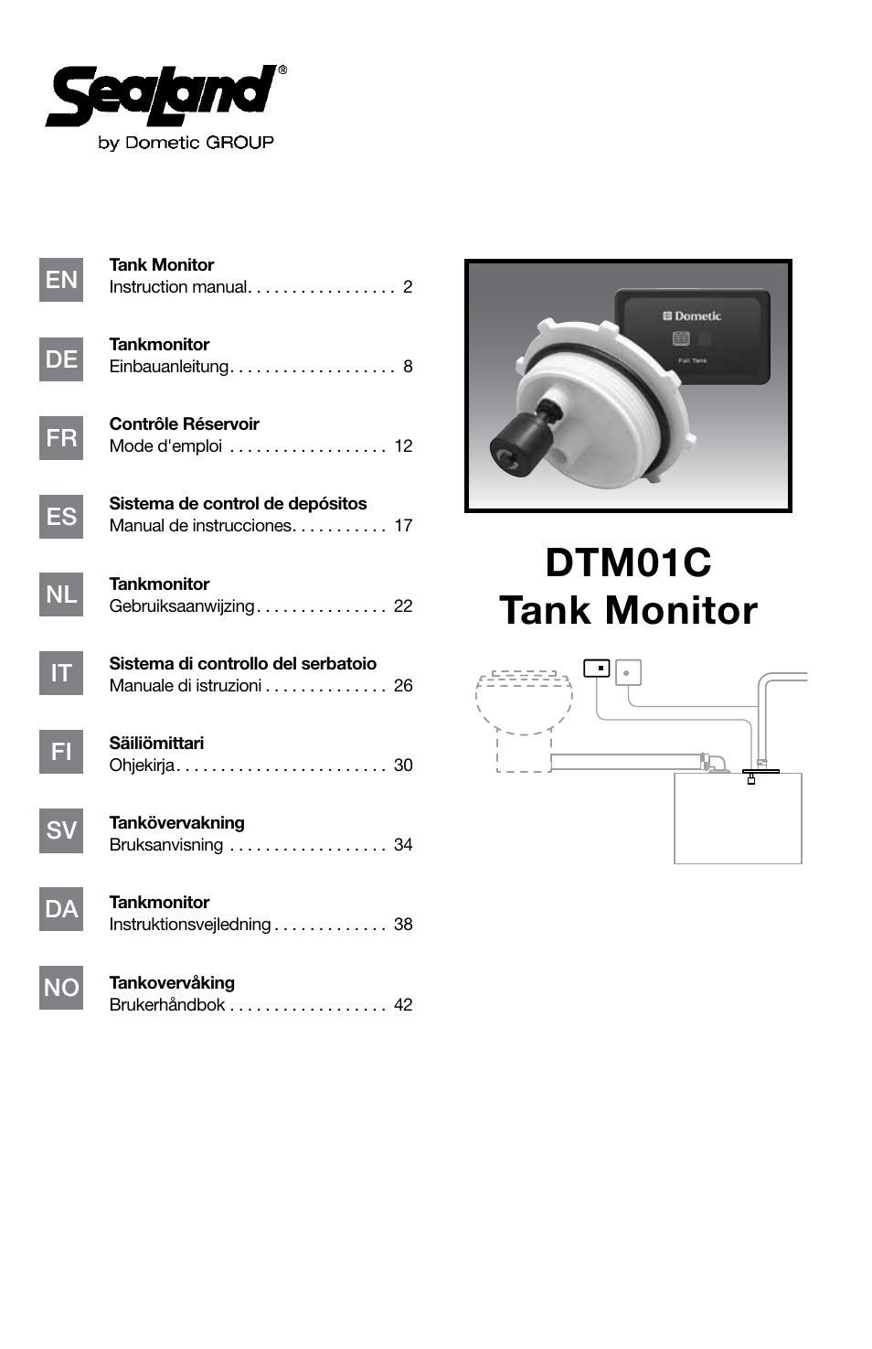 SeaLand DTM01C Tank Monitor User Manual | 48 pages