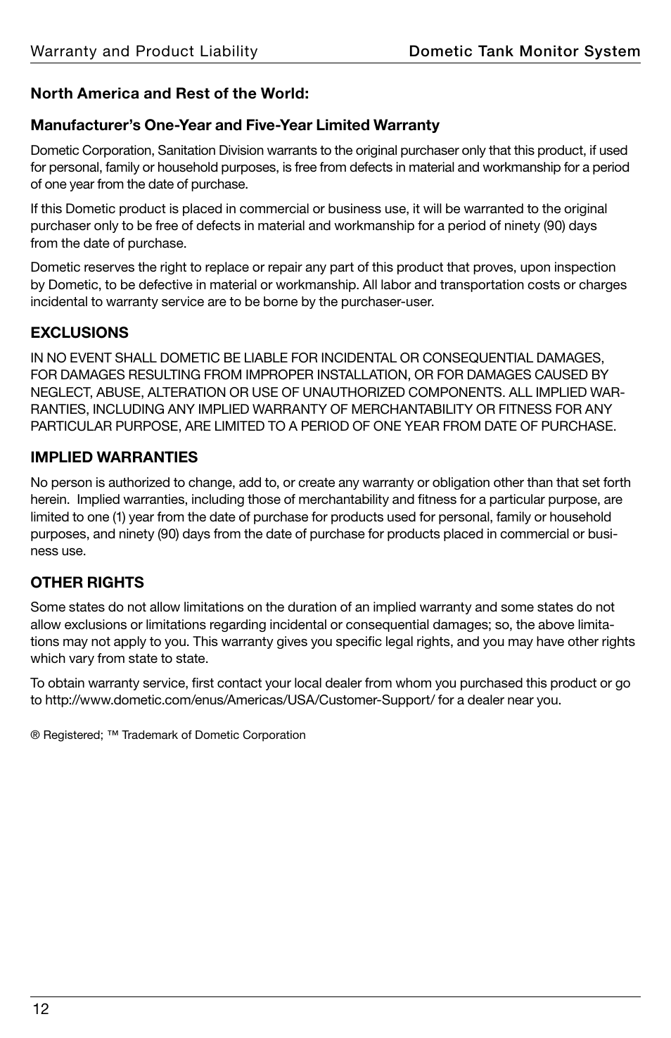 SeaLand DTM04 Tank Monitor System Manual User Manual | Page 12 / 72