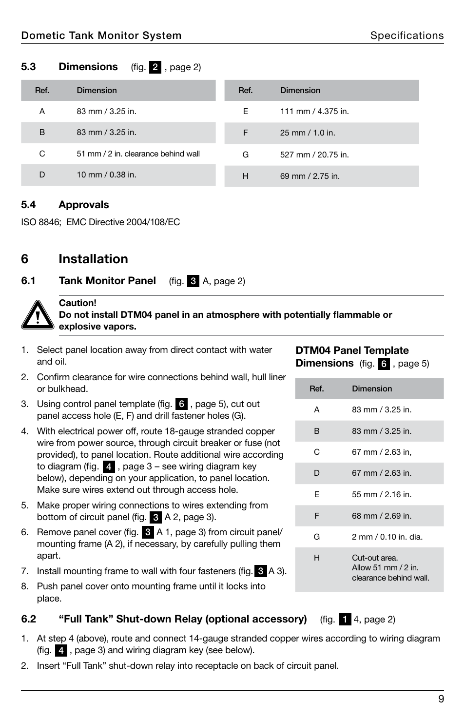 6 installation | SeaLand DTM04 Tank Monitor System Manual User Manual | Page 9 / 72