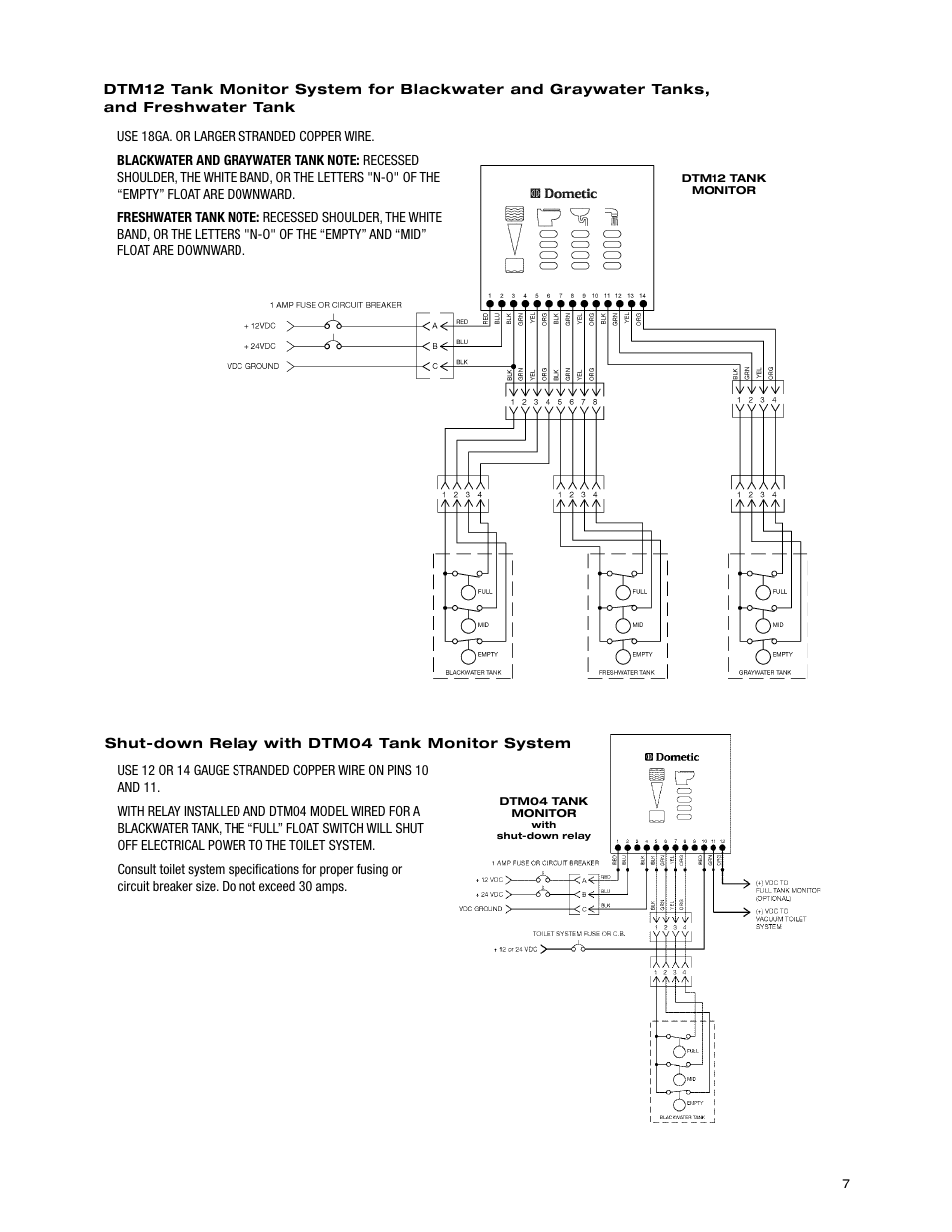 SeaLand DTM04 Tank Monitor System Manual User Manual | Page 7 / 9