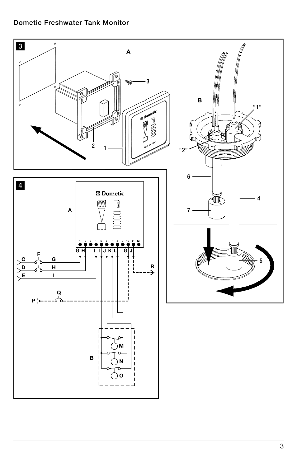 SeaLand DTMF04 Freshwater Tank Monitor User Manual | Page 3 / 12