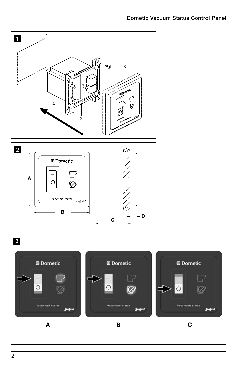 Reference illustrations | SeaLand DVS02 Vacuum Status Control User Manual | Page 2 / 12