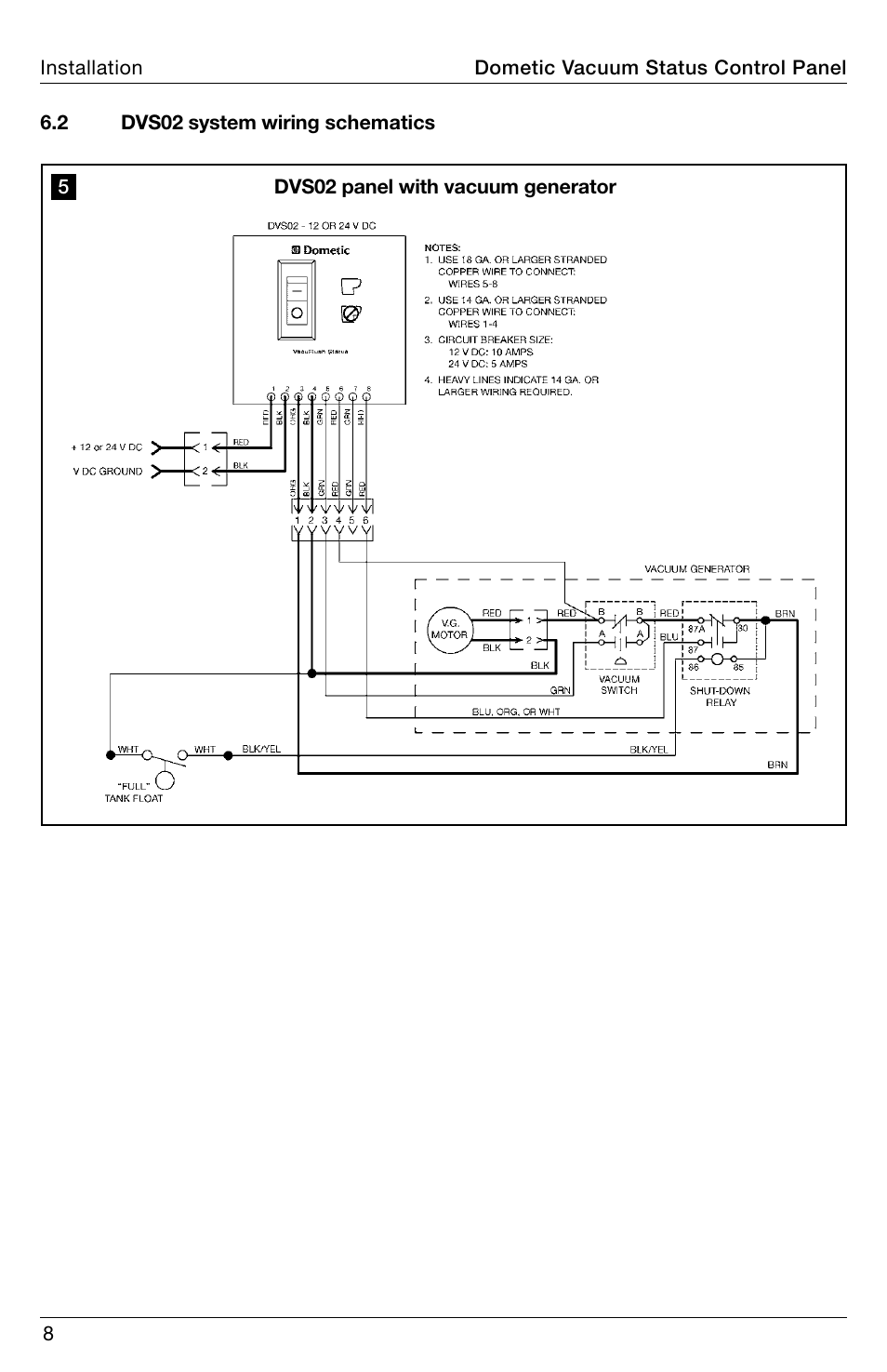 SeaLand DVS02 Vacuum Status Control User Manual | Page 8 / 12