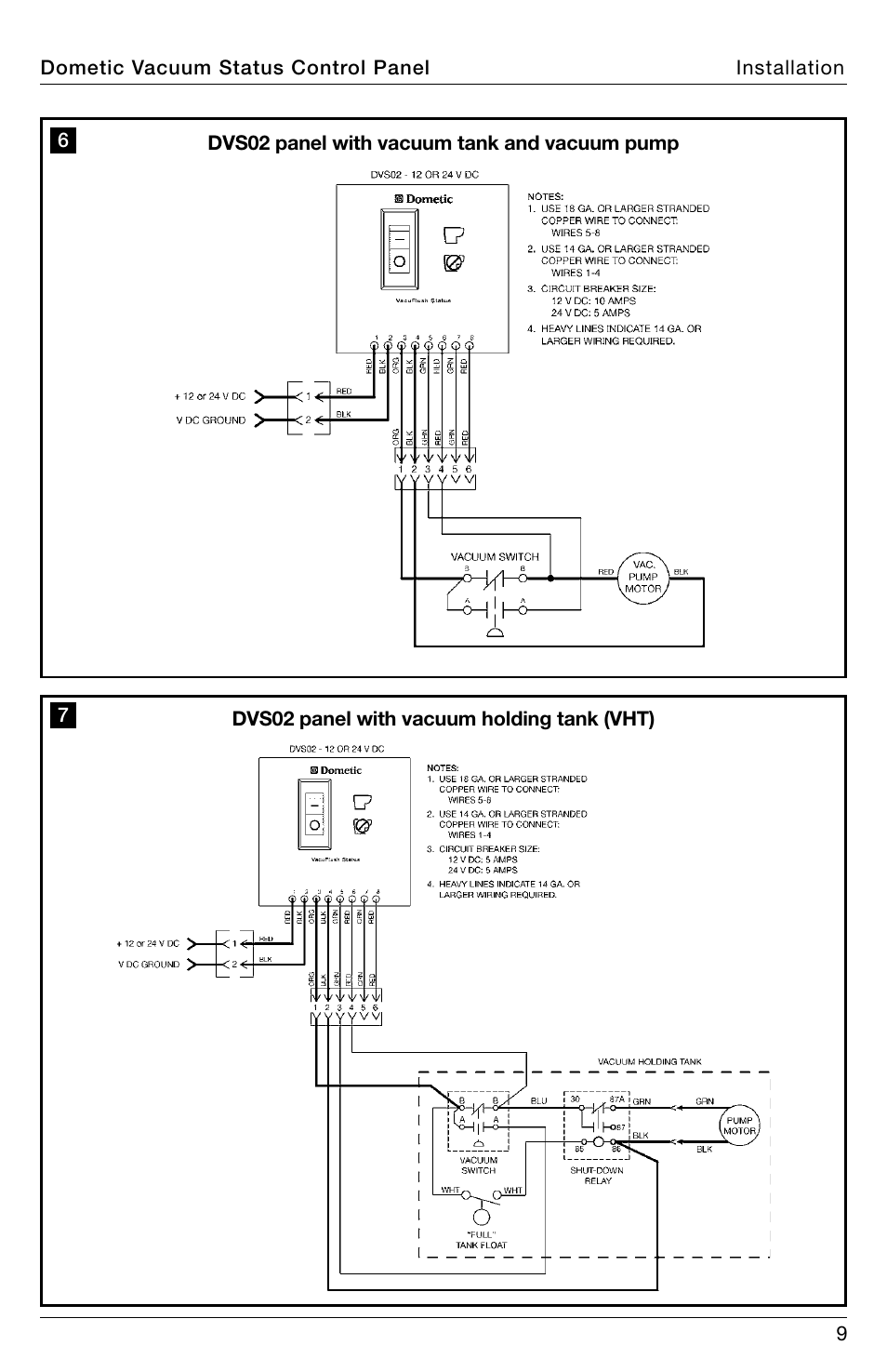 SeaLand DVS02 Vacuum Status Control User Manual | Page 9 / 12