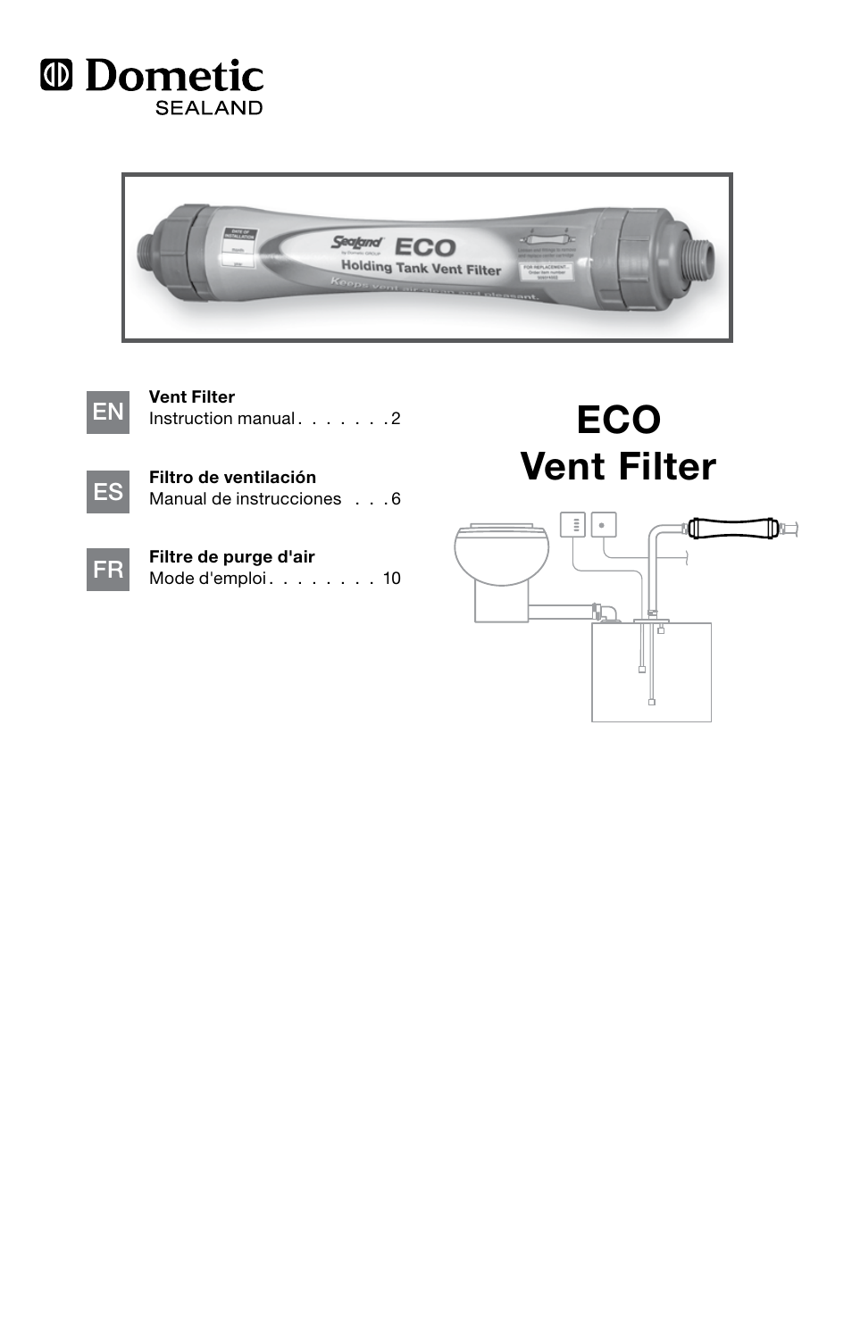 SeaLand ECO vent filter User Manual | 16 pages