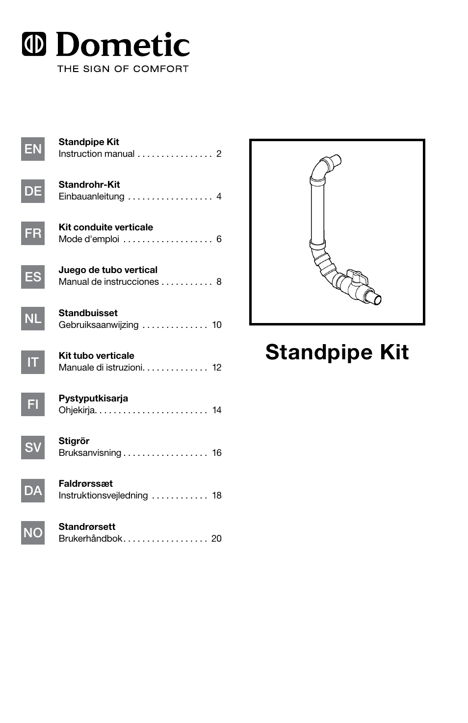 SeaLand Standpipe Kit User Manual | 24 pages