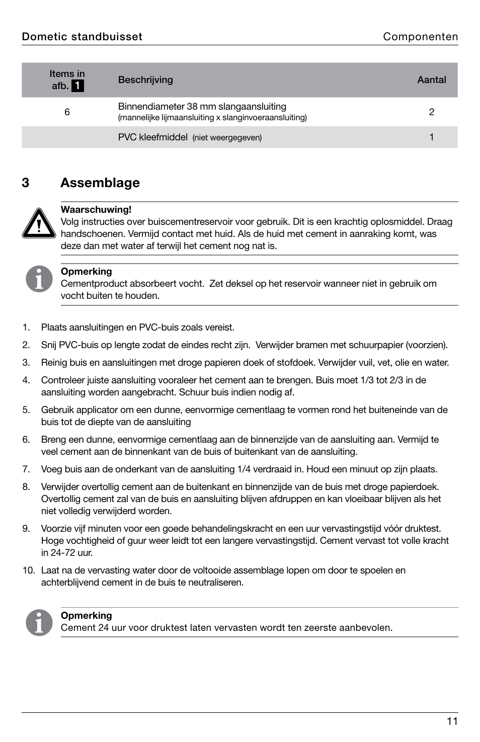 3assemblage | SeaLand Standpipe Kit User Manual | Page 11 / 24