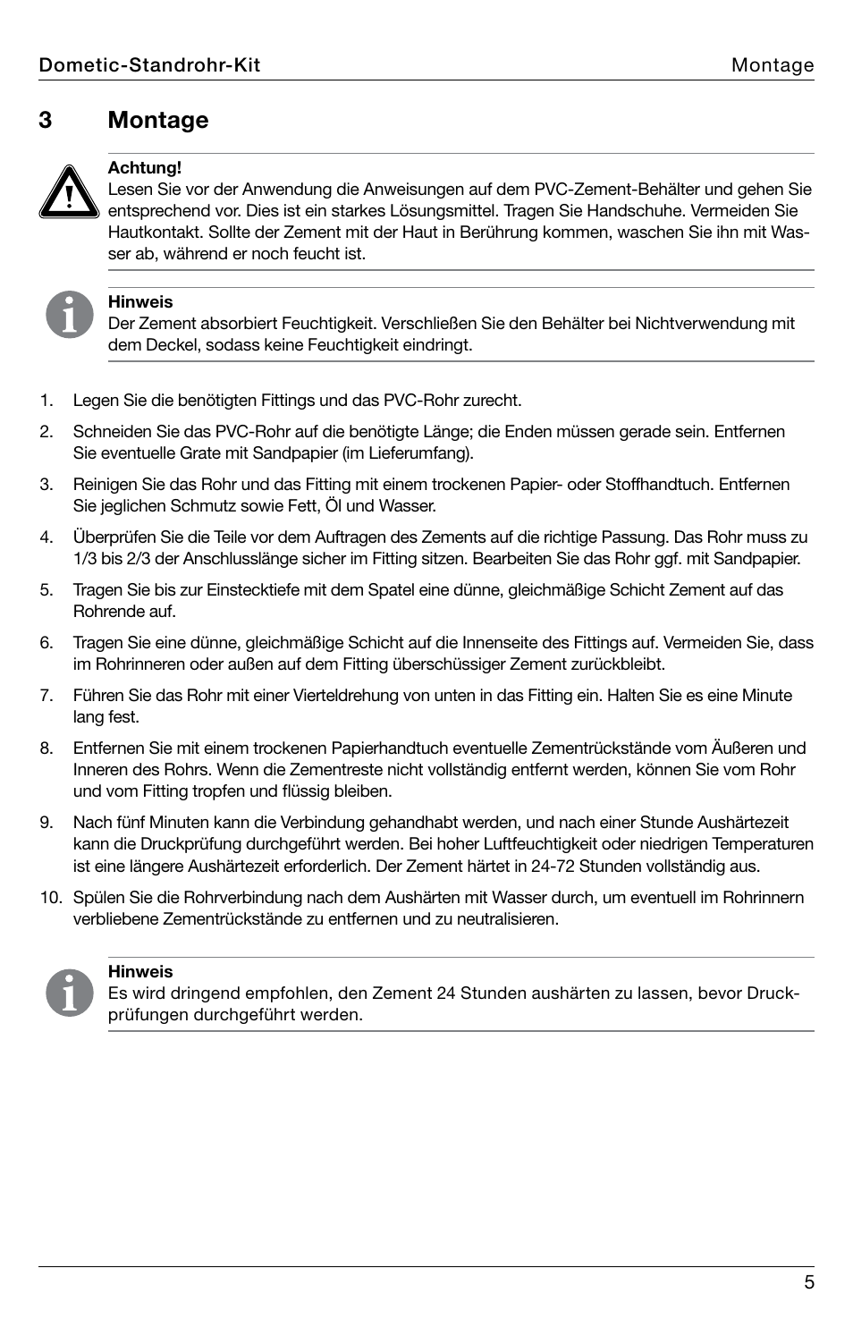 3montage | SeaLand Standpipe Kit User Manual | Page 5 / 24